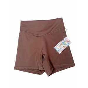 NWT Balance Athletica Vitality Tenacity Shorts Cocoa Brown Size XS Bike Short